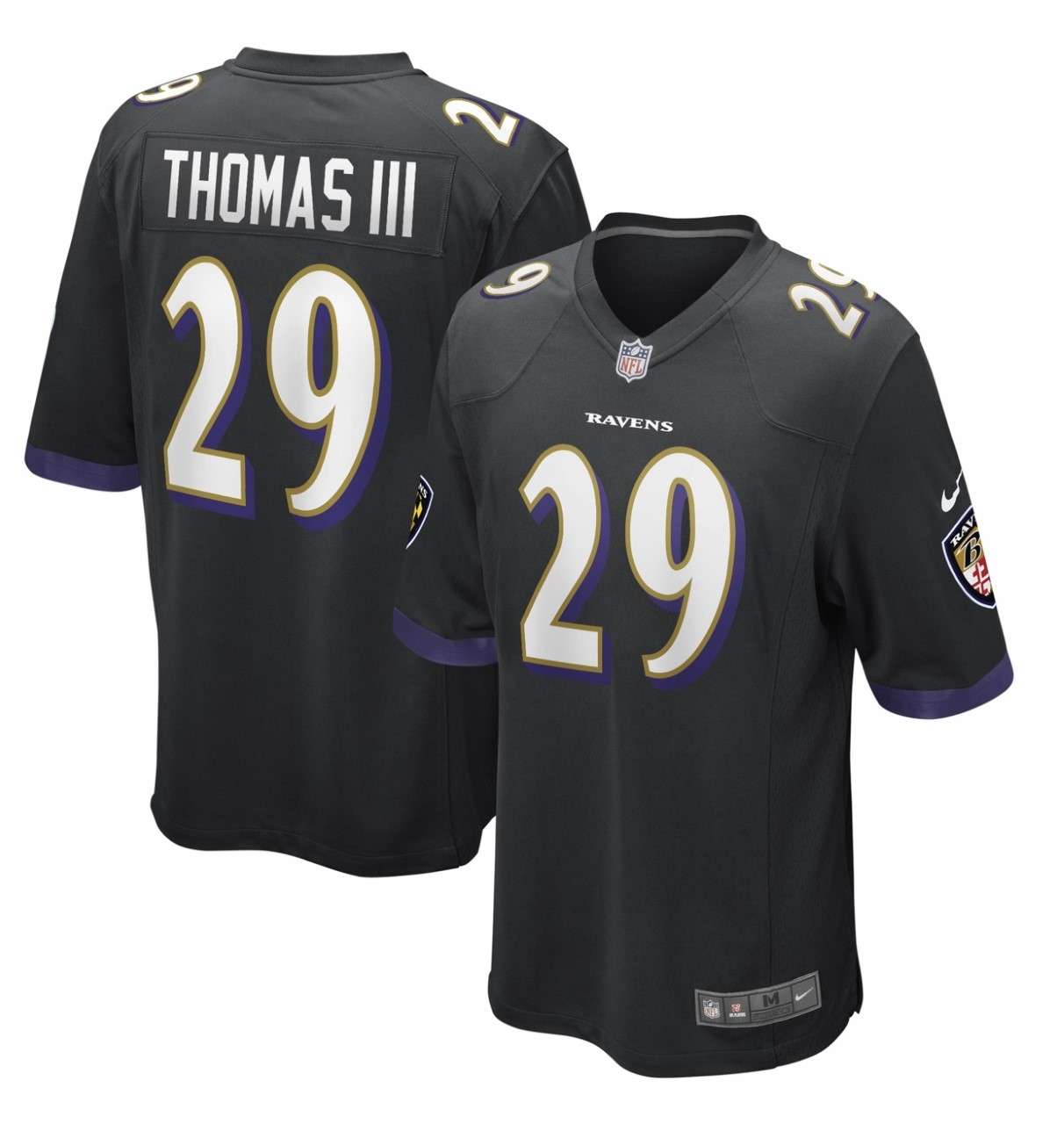 Custom Ravens 29 Earl Thomas III Black Vapor Untouchable Limited Jersey