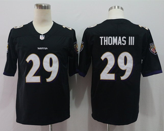 Custom Ravens 29 Earl Thomas III Black Vapor Untouchable Limited Jersey