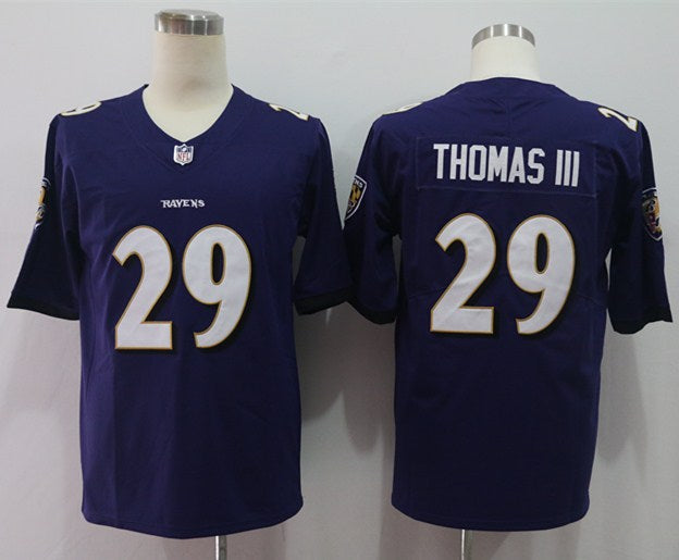 Custom Ravens 29 Earl Thomas III Purple Vapor Untouchable Limited Jersey