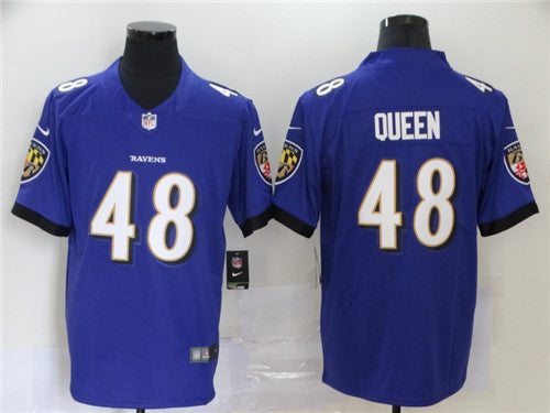 Custom Ravens 48 Patrick Queen Purple 2020 NFL Draft First Round Pick Vapor Untouchable Limited Jersey
