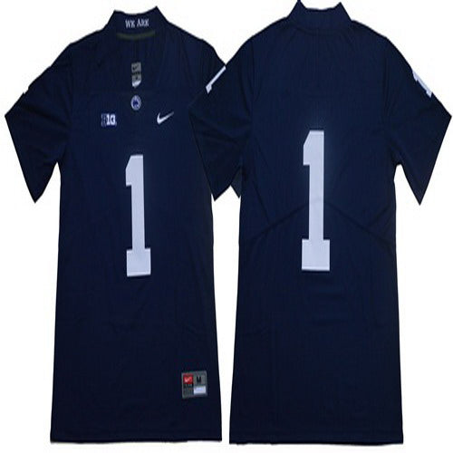Custom Nittany Lions #1 Navy Blue Limited Stitched NCAA Jersey