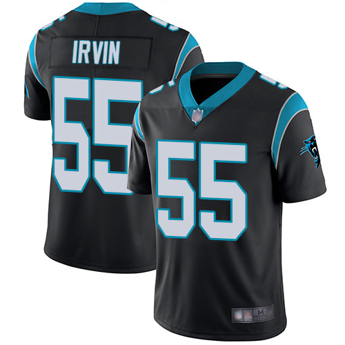 Custom Panthers #55 Bruce Irvin Black Team Color Men’s Stitched Football Vapor Untouchable Limited Jersey