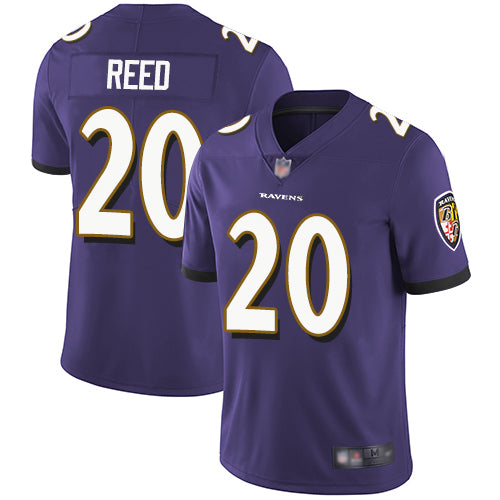 Custom Ravens #20 Ed Reed Purple Team Color Men’s Stitched Football Vapor Untouchable Limited Jersey