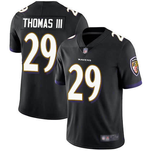 Custom Ravens #29 Earl Thomas III Black Alternate Men’s Stitched Football Vapor Untouchable Limited Jersey
