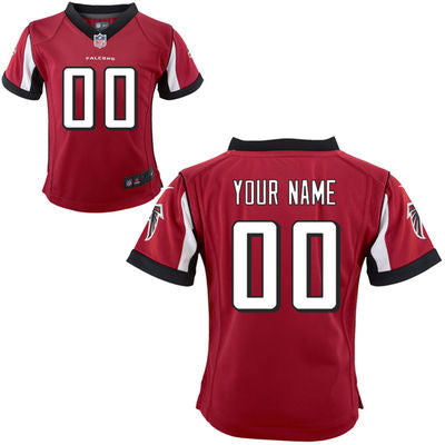 Custom Toddlers Atlanta Falcons Infant Customized Game Team Color Jersey
