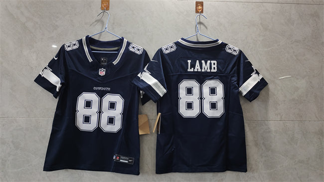 Custom Women’s Dallas Cowboys #88 CeeDee Lamb Navy 2023 F.U.S.E. Limited Stitched Jersey(Run Small)