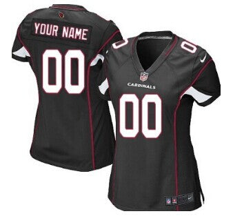 Custom Women’s Arizona Cardinals Customized Black Jersey