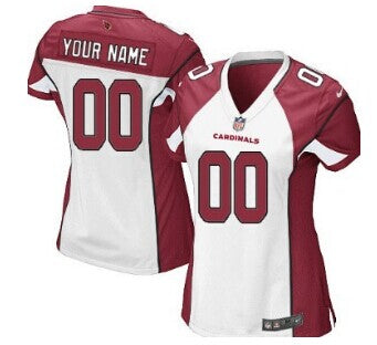 Custom Women’s Arizona Cardinals Customized White Jersey