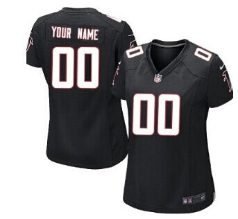 Custom Women’s Atlanta Falcons Customized Black Jersey