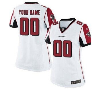 Custom Women’s Atlanta Falcons Customized White Jersey