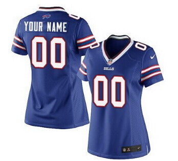 Custom Women’s Buffalo Bills Customized Light Blue Jersey