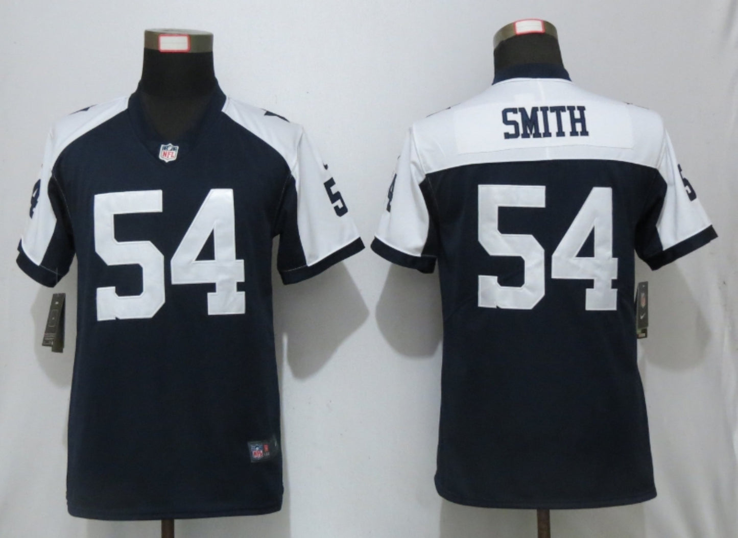 Custom Women Cowboys 54 Jaylon Smith Navy Throwback Women Vapor Untouchable Limited Jersey