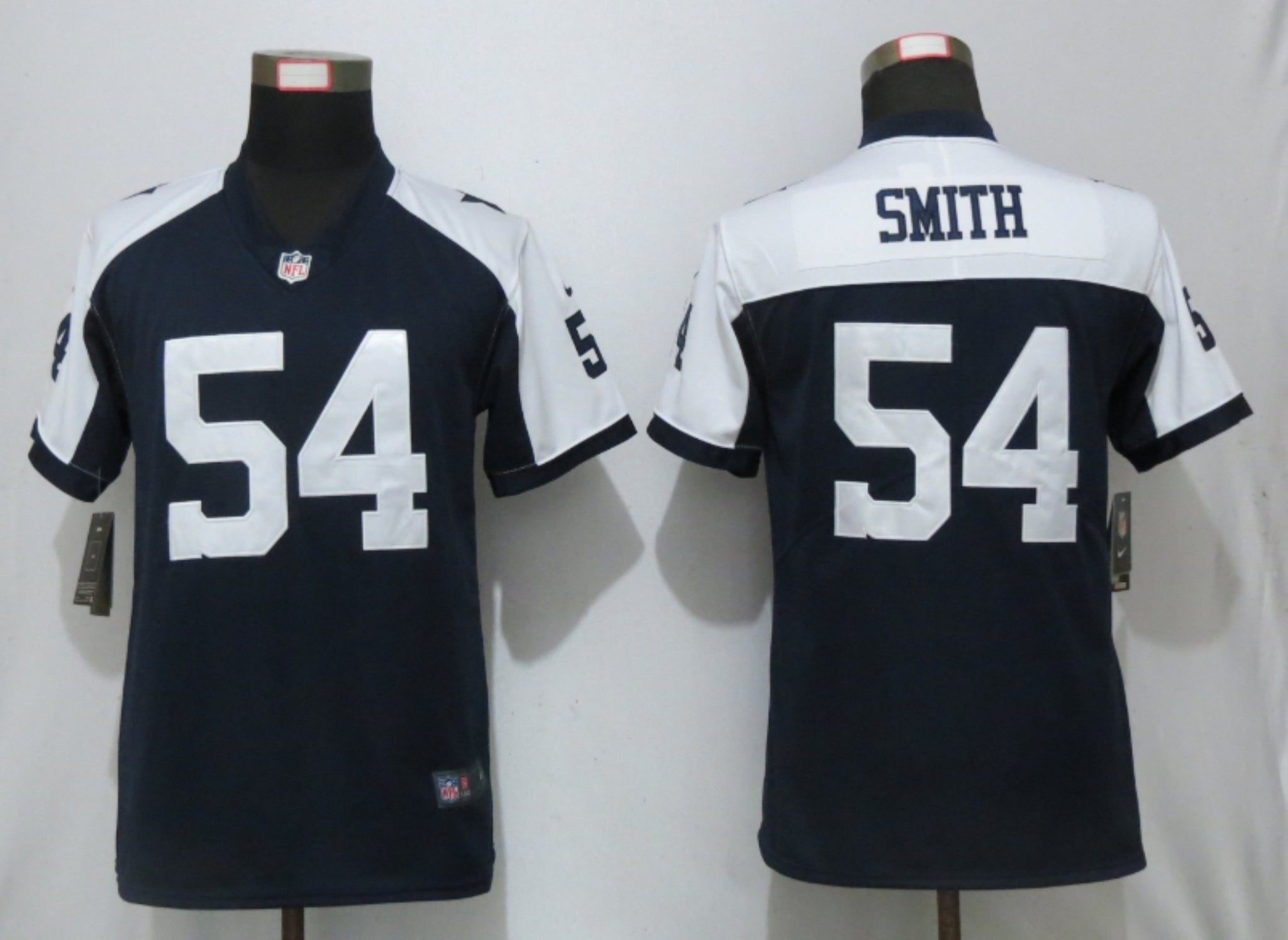 Custom Women Cowboys 54 Jaylon Smith Navy Throwback Women Vapor Untouchable Limited Jersey