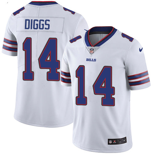 Custom Youth Bills #14 Stefon Diggs White Men’s Stitched NFL Vapor Untouchable Limited Jersey