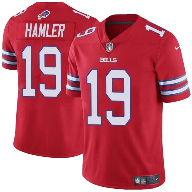 Custom Youth Buffalo Bills #19 KJ Hamler Red Vapor Untouchable Limited Stitched Jersey