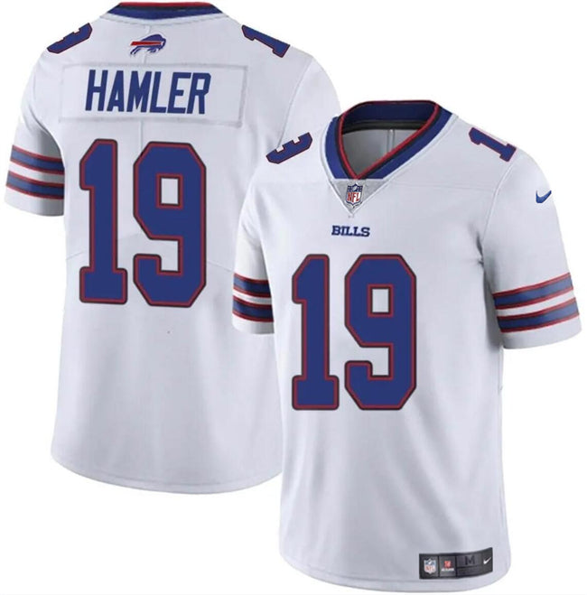 Custom Youth Buffalo Bills #19 KJ Hamler White Vapor Untouchable Limited Stitched Jersey