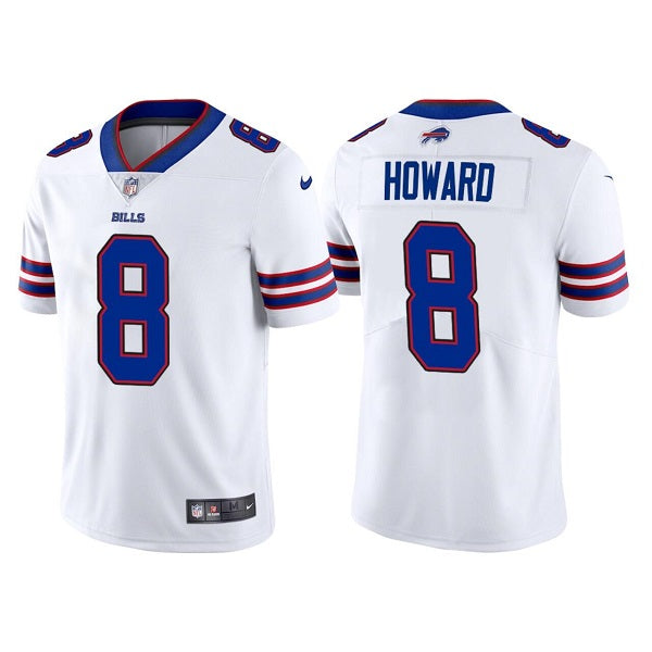 Custom Youth Buffalo Bills #8 O.J. Howard White Vapor Untouchable Limited Stitched Jersey