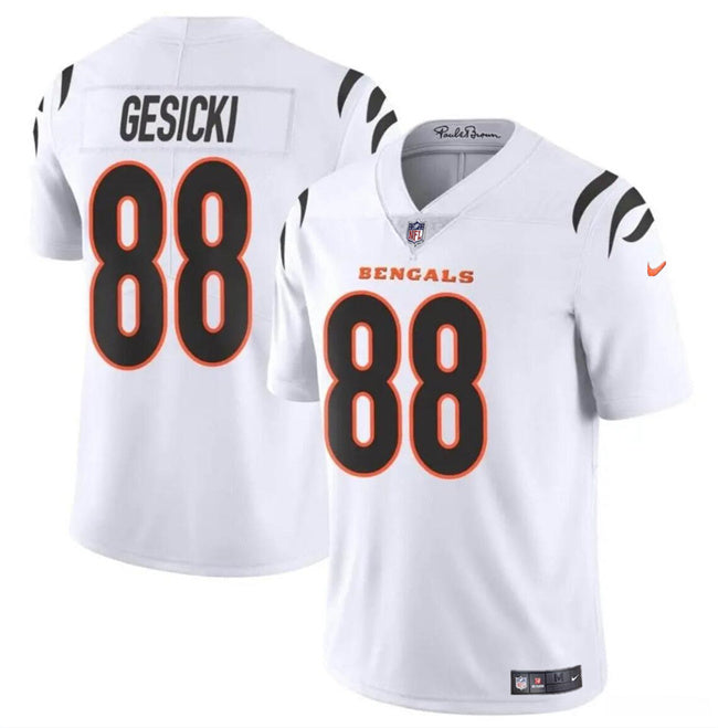 Custom Youth Cincinnati Bengals #88 Mike Gesicki White Vapor Untouchable Limited Stitched Jerseys