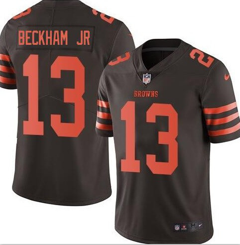 Custom Youth Cleveland Browns #13 Odell Beckham Jr Color Rush Jersey