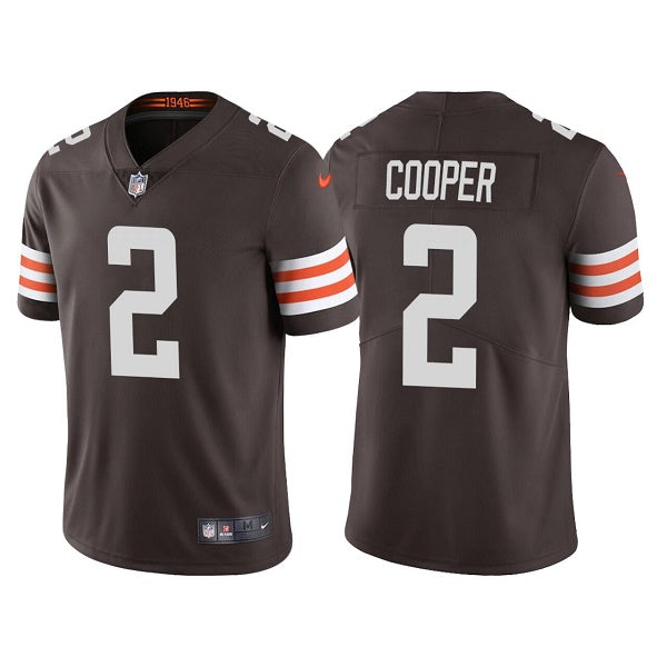 Custom Youth Cleveland Browns #2 Amari Cooper White Vapor Untouchable Limited Stitched Jersey