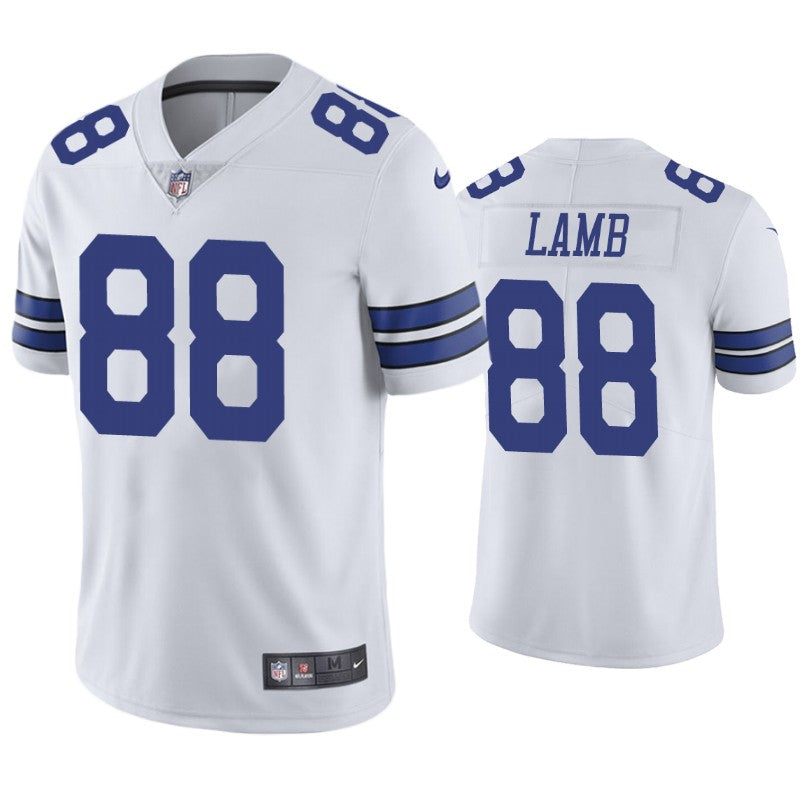 Custom Youth Cowboys #88 CeeDee Lamb White NFL Vapor Untouchable Limited Jersey