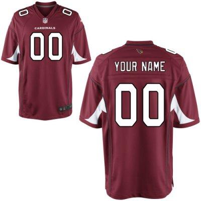 Custom Youth NEW Arizona Cardinals Customized Game Team Color Jerseys