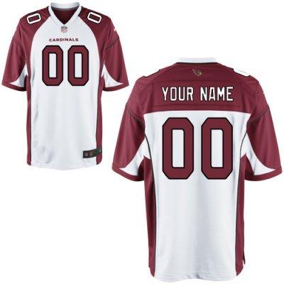 Custom Youth NEW Arizona Cardinals Customized Game White Jerseys