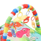 M Buder Multifunctional Baby Play Mat Infant Music Pedal Piano Fitness Mat Newborn Sensory Learning Toys Dinosaur Green 29.1 in / 74 cm