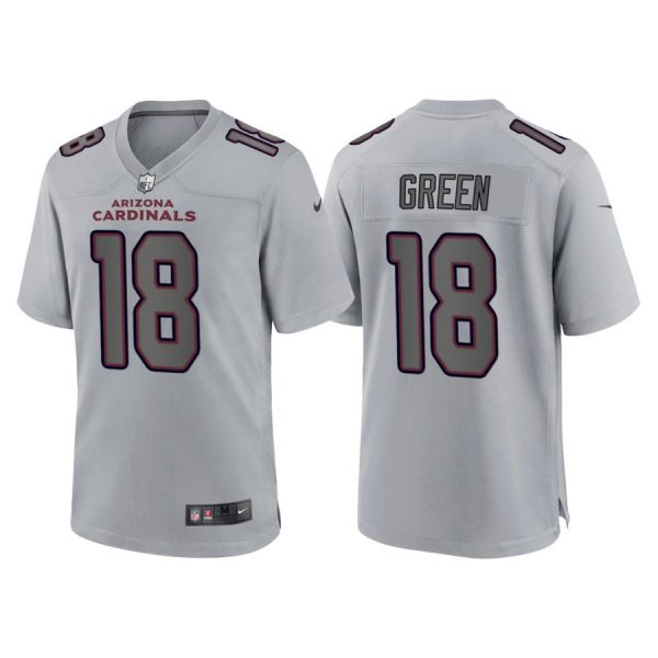 Custom Men’s Arizona Cardinals A.J. Green Gray Atmosphere Fashion Stitched Jersey