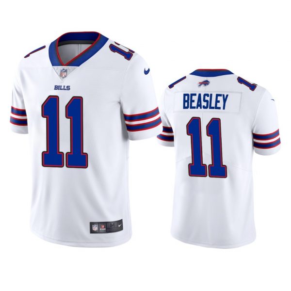 Custom Men’s #11 Cole Beasley Buffalo Bills Vapor Limited Jersey Stitched White