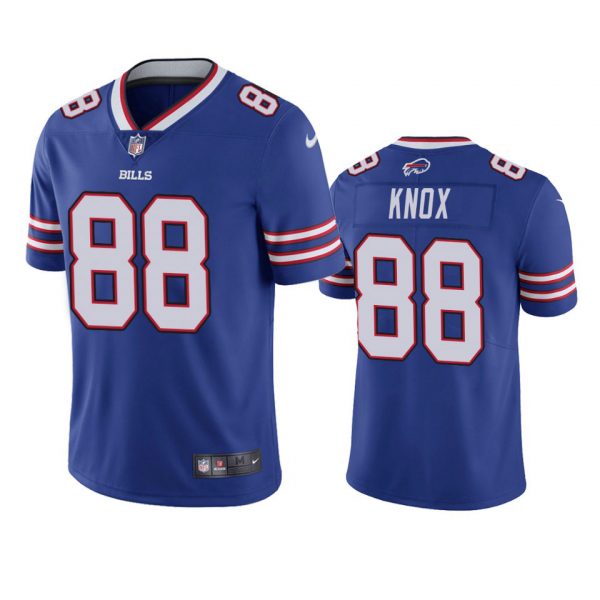Custom Men’s #88 Dawson Knox Buffalo Bills Vapor Limited Jersey Stitched Royal