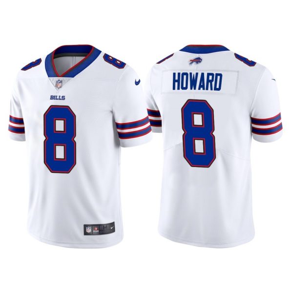 Custom Men’s Buffalo Bills O. J. Howard White Vapor Limited Stitched Jersey
