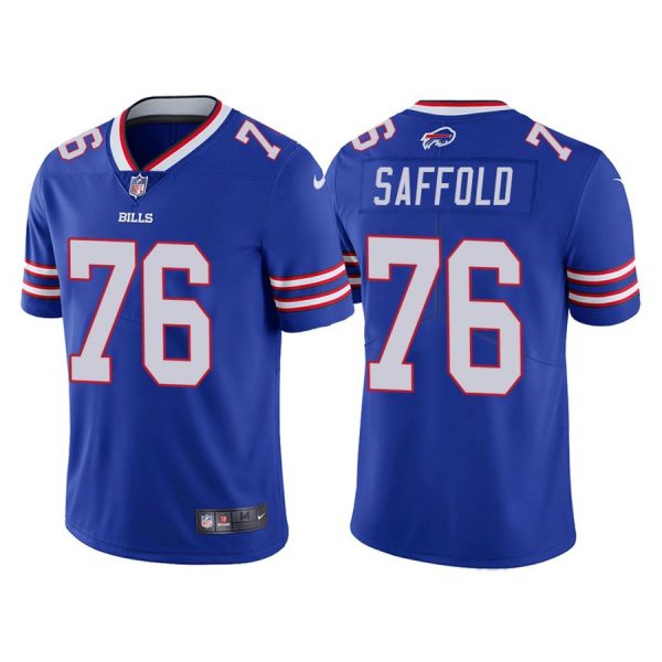 Custom Men’s Buffalo Bills Rodger Saffold Royal Vapor Limited Stitched Jersey