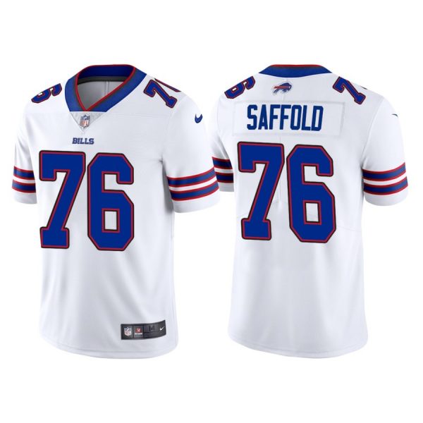 Custom Men’s Buffalo Bills Rodger Saffold White Vapor Limited Stitched Jersey