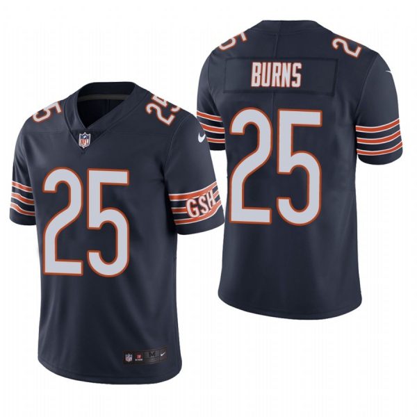 Custom Men’s #25 Artie Burns Chicago Bears Vapor Limited Jersey Stitched Navy