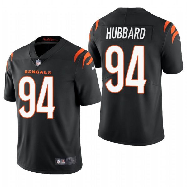 Custom Men’s #94 Sam Hubbard Cincinnati Bengals Vapor Limited Jersey Stitched 2021 Black