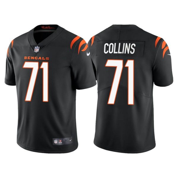Custom Men’s Cincinnati Bengals La’el Collins Black Vapor Limited Stitched Jersey