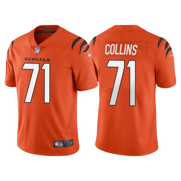 Custom Men’s Cincinnati Bengals La’el Collins Orange Vapor Limited Stitched Jersey