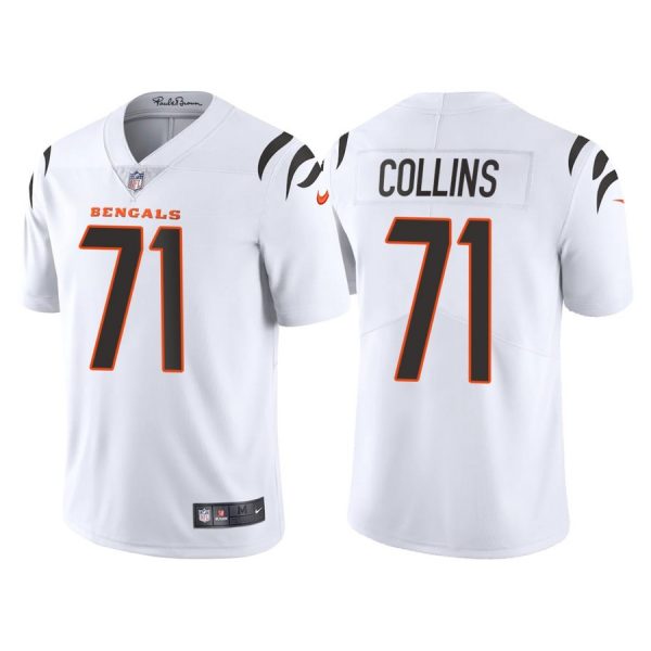 Custom Men’s Cincinnati Bengals La’el Collins White Vapor Limited Stitched Jersey