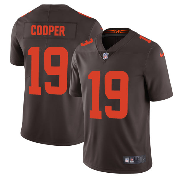 Custom Men’s Cleveland Browns Amari Cooper Brown Color Rush Stitched Jersey