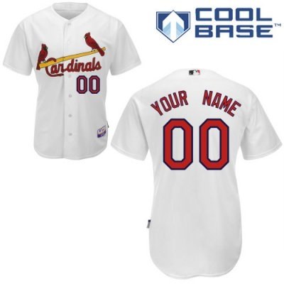 Custom customized st louis cardinals jersey white home cool base baseball jersey
