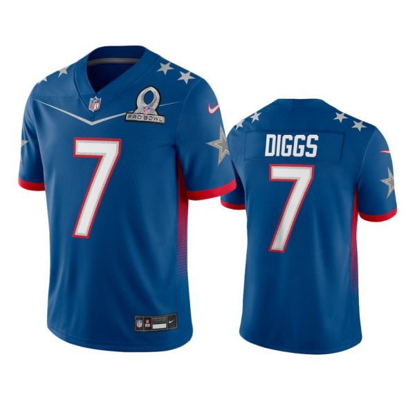 Custom Men’s Trevon Diggs Dallas Cowboys 2022 NFC Pro Bowl Stitched Jersey Royal