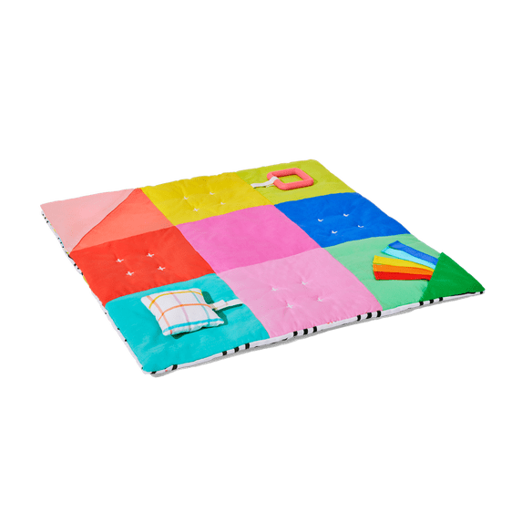 Lovevery, Anytime Activity Mat, On-The-Go Play Mat for Baby, Play Mat for Tummy Time, Lightweight, Easy to Store and Travel, 0+ Months