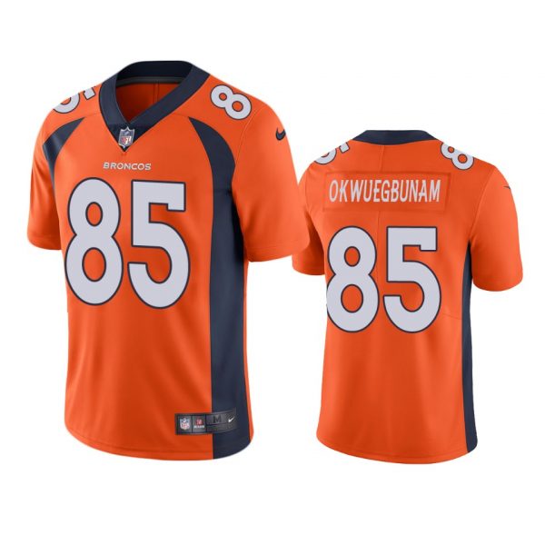 Custom Men’s Albert Okwuegbunam Denver Broncos Limited Footbal Jersey Orange