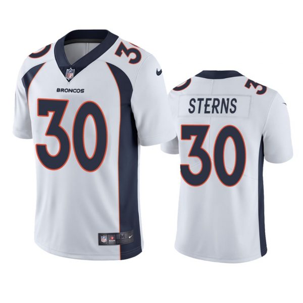 Custom Men’s Caden Sterns Denver Broncos Limited Footbal Jersey White