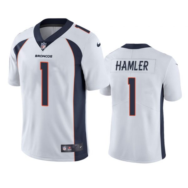 Custom Men’s K.J. Hamler Denver Broncos Limited Footbal Jersey White