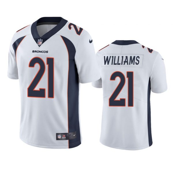 Custom Men’s K’Waun Williams Denver Broncos Limited Footbal Jersey White