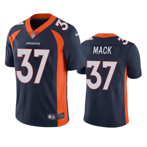 Custom Men’s Marlon Mack Denver Broncos Limited Footbal Jersey Navy