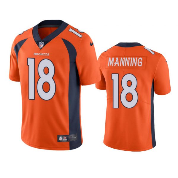 Custom Men’s Peyton Manning Denver Broncos Limited Footbal Jersey Orange