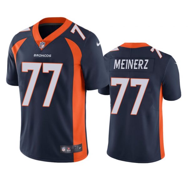 Custom Men’s Quinn Meinerz Denver Broncos Limited Footbal Jersey Navy